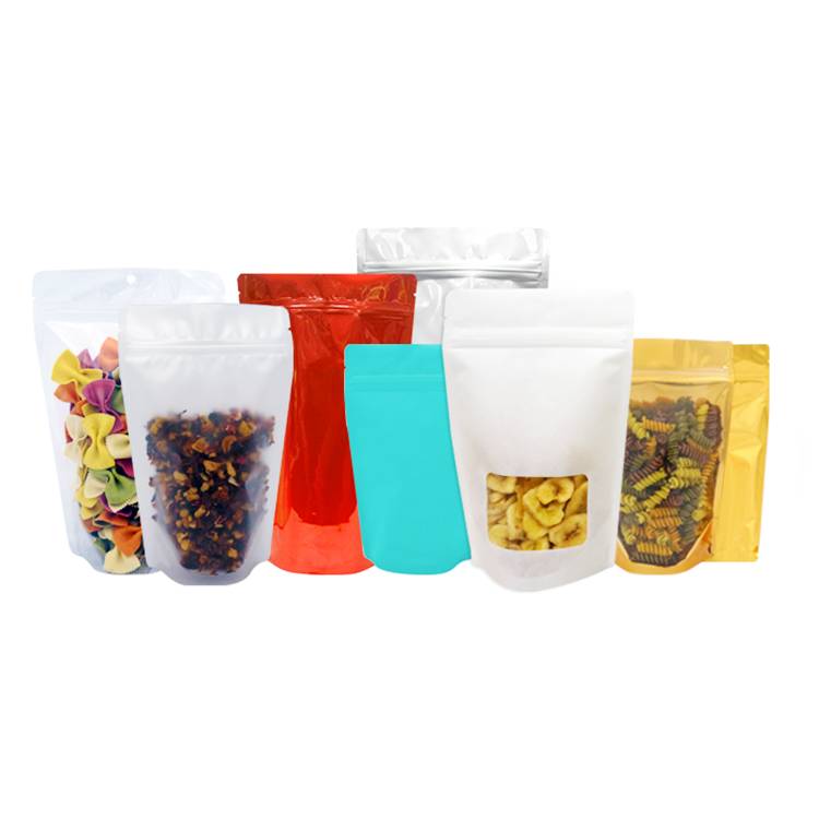 Design Your Own Ziplock Top Plastic Transparent Spices Packaging Supplies